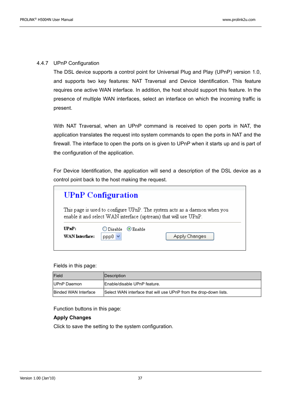 PROLiNK H5004N Wireless-N User Manual | Page 38 / 68
