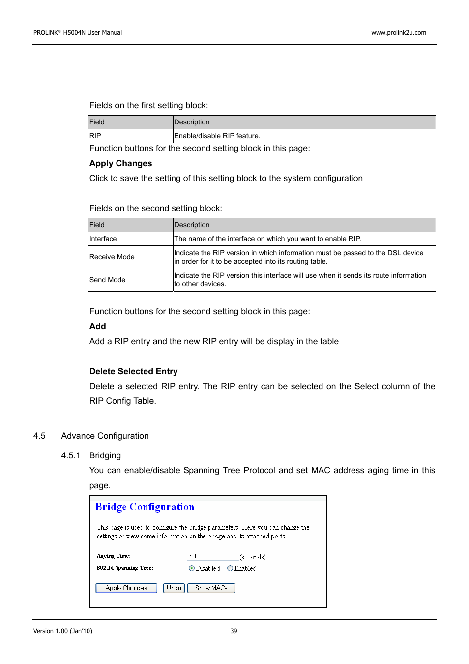PROLiNK H5004N Wireless-N User Manual | Page 40 / 68
