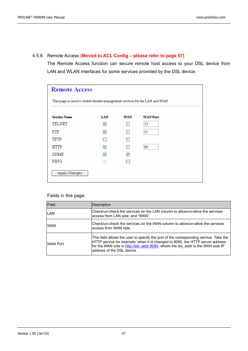 PROLiNK H5004N Wireless-N User Manual | Page 48 / 68