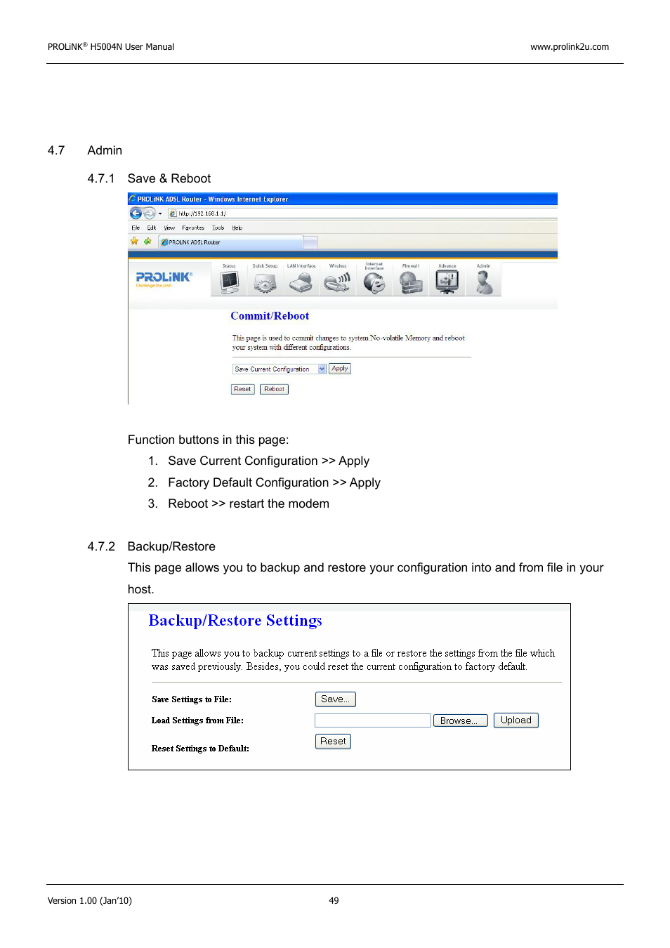 PROLiNK H5004N Wireless-N User Manual | Page 50 / 68