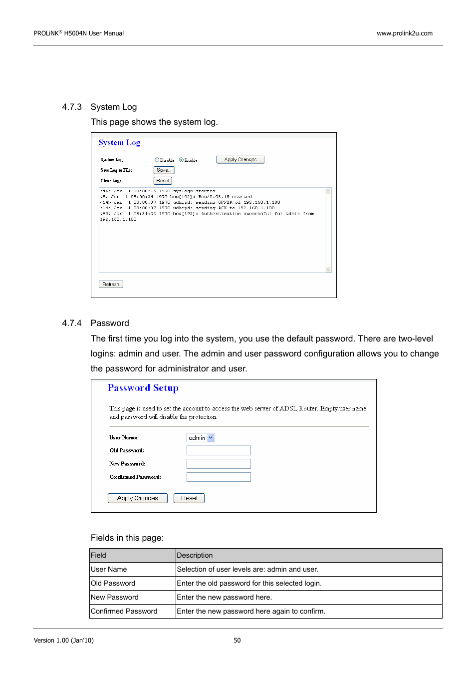 PROLiNK H5004N Wireless-N User Manual | Page 51 / 68