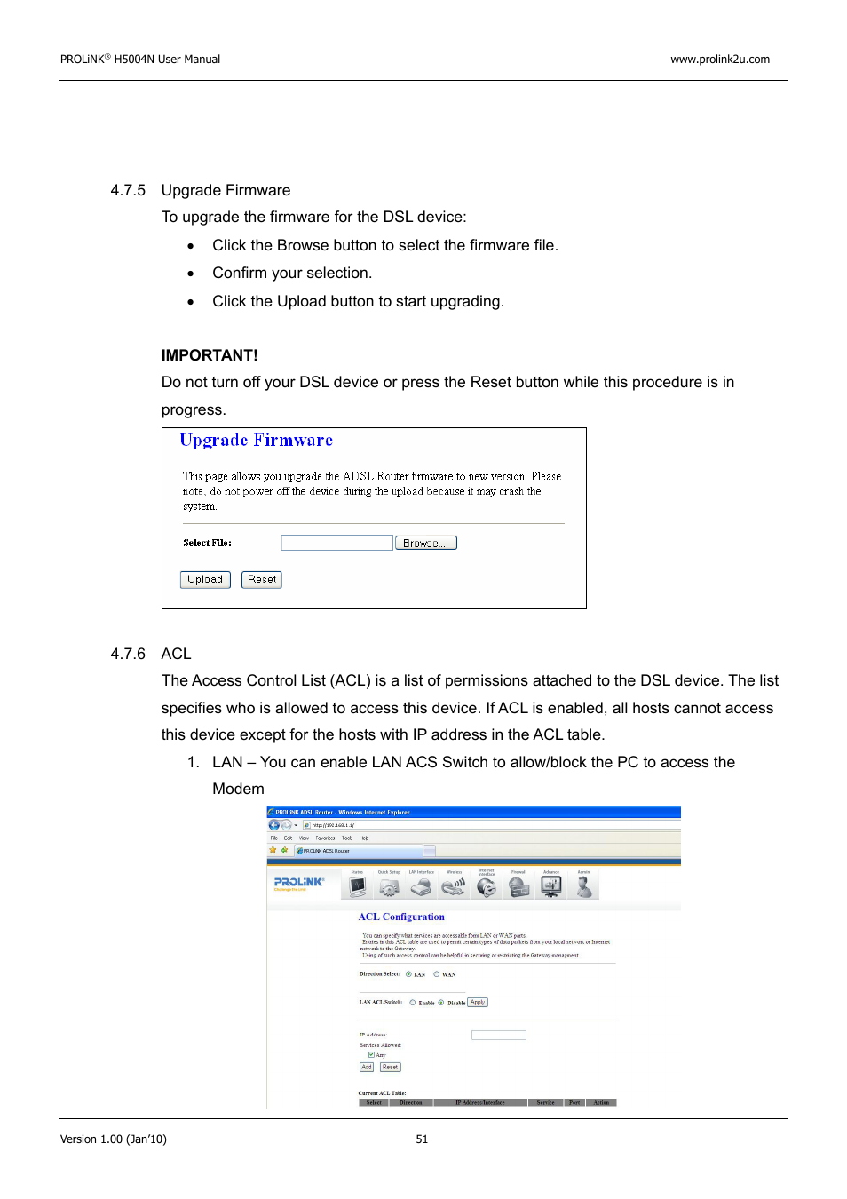 PROLiNK H5004N Wireless-N User Manual | Page 52 / 68