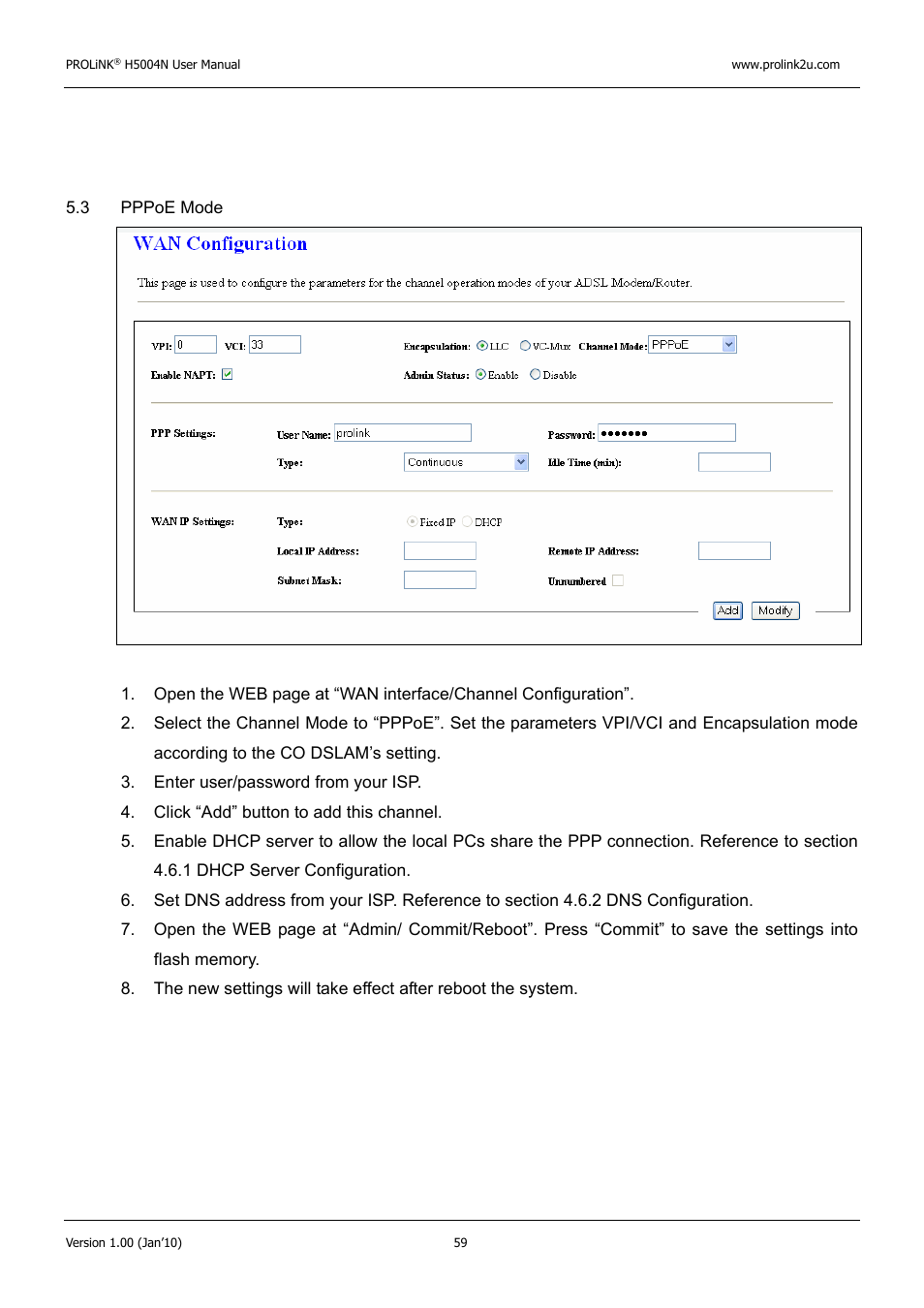 PROLiNK H5004N Wireless-N User Manual | Page 60 / 68