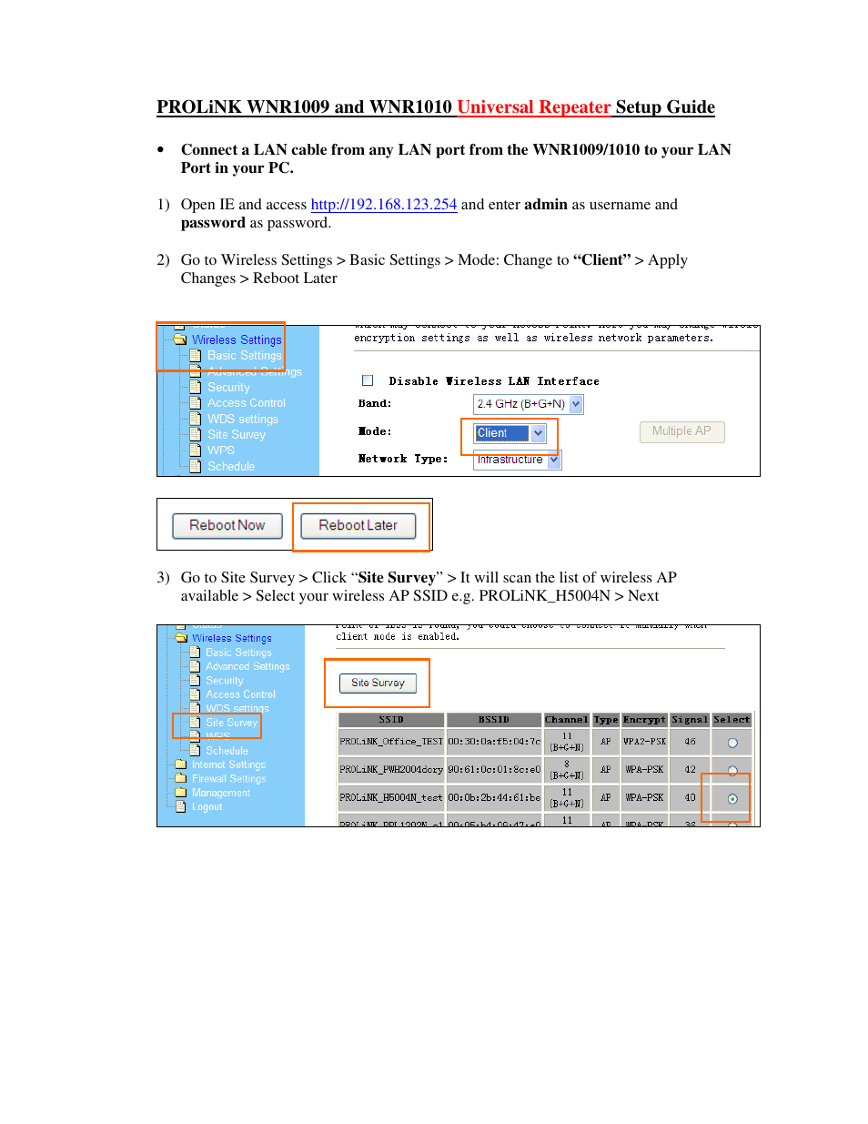 PROLiNK WNR1009 Wireless-N User Manual | 3 pages