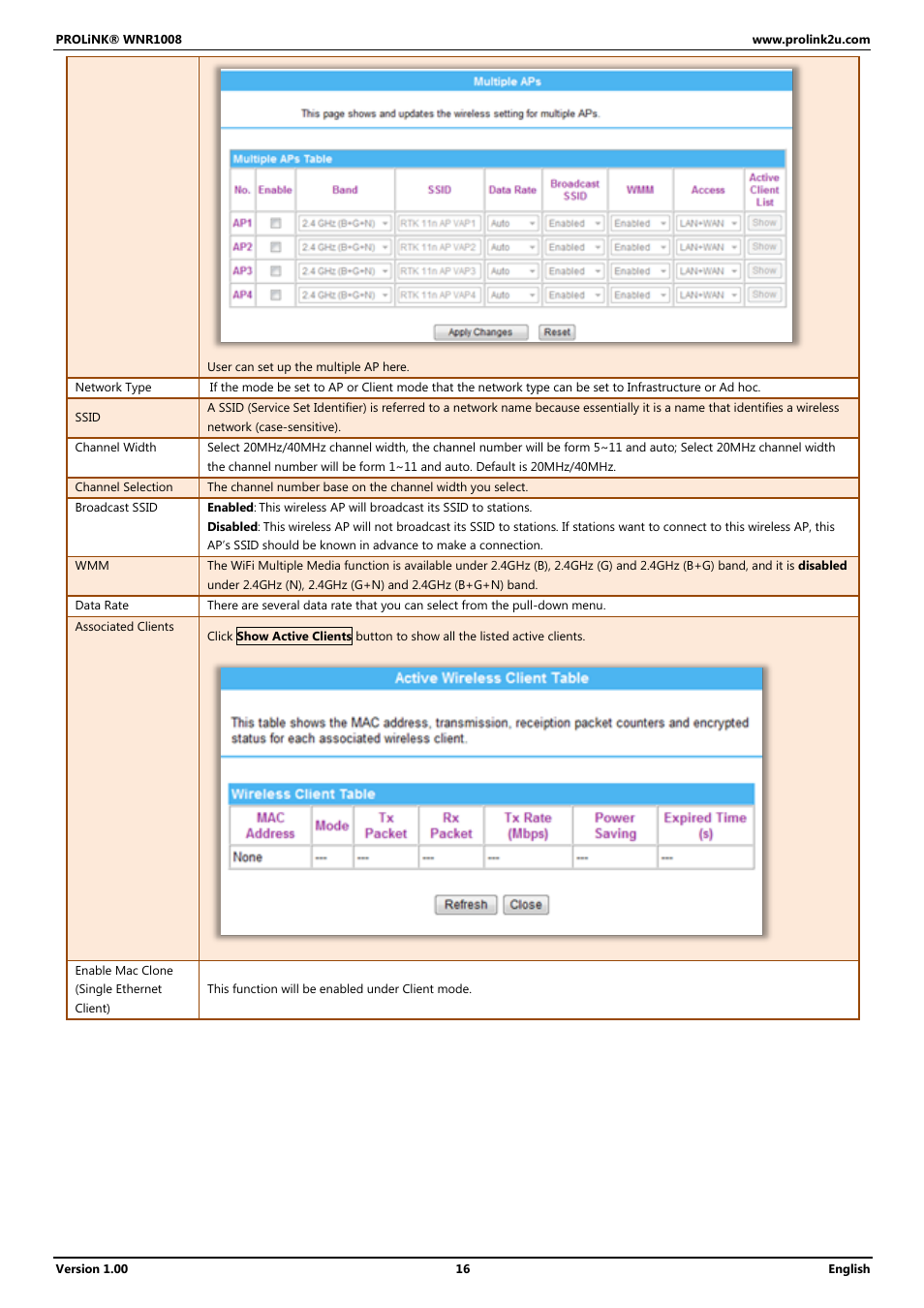 PROLiNK WNR1008 User Manual User Manual | Page 19 / 101