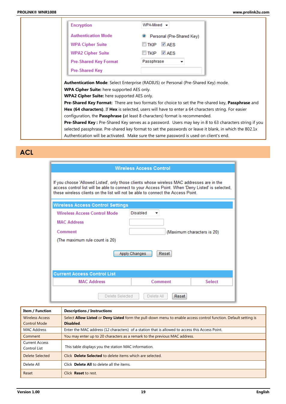 PROLiNK WNR1008 User Manual User Manual | Page 22 / 101