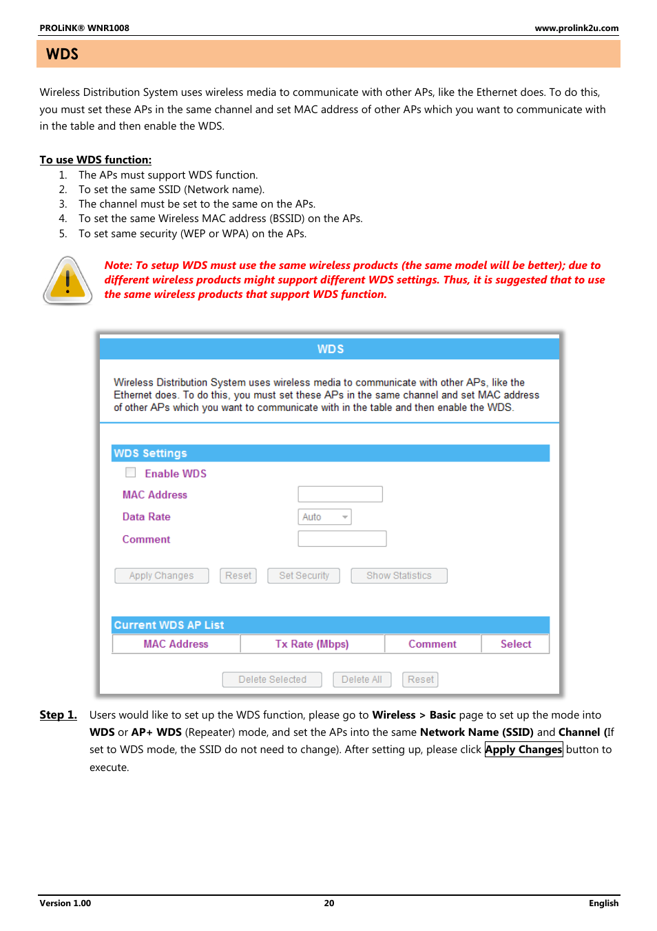 PROLiNK WNR1008 User Manual User Manual | Page 23 / 101