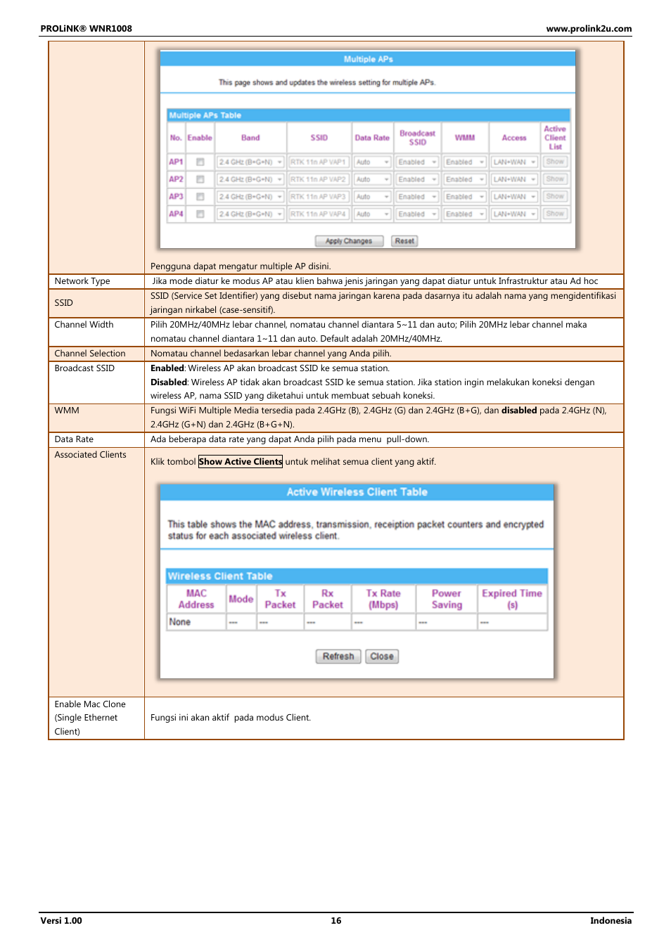 PROLiNK WNR1008 User Manual User Manual | Page 70 / 101