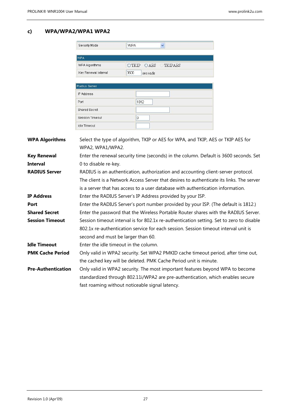 PROLiNK WNR1004 Wireless-N User manual User Manual | Page 30 / 66