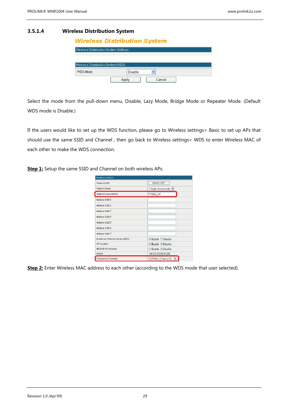 PROLiNK WNR1004 Wireless-N User manual User Manual | Page 32 / 66