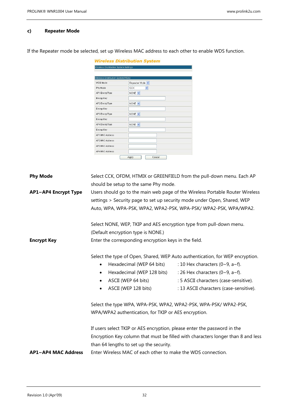 PROLiNK WNR1004 Wireless-N User manual User Manual | Page 35 / 66