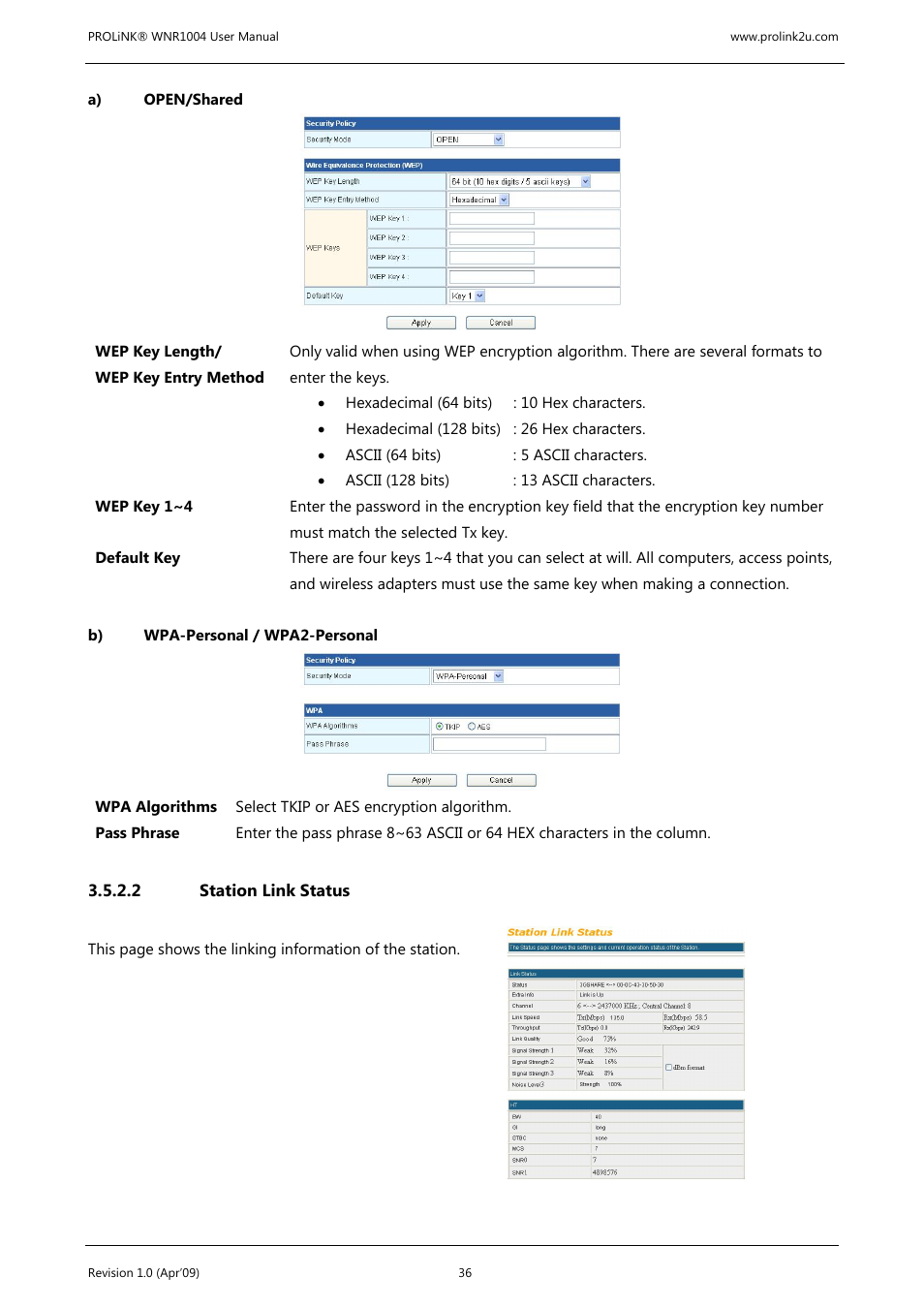PROLiNK WNR1004 Wireless-N User manual User Manual | Page 39 / 66