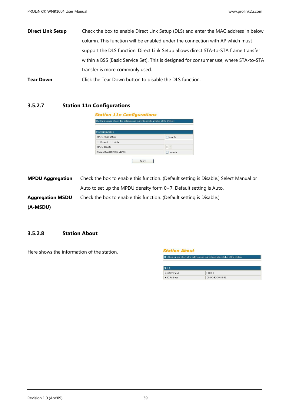 PROLiNK WNR1004 Wireless-N User manual User Manual | Page 42 / 66