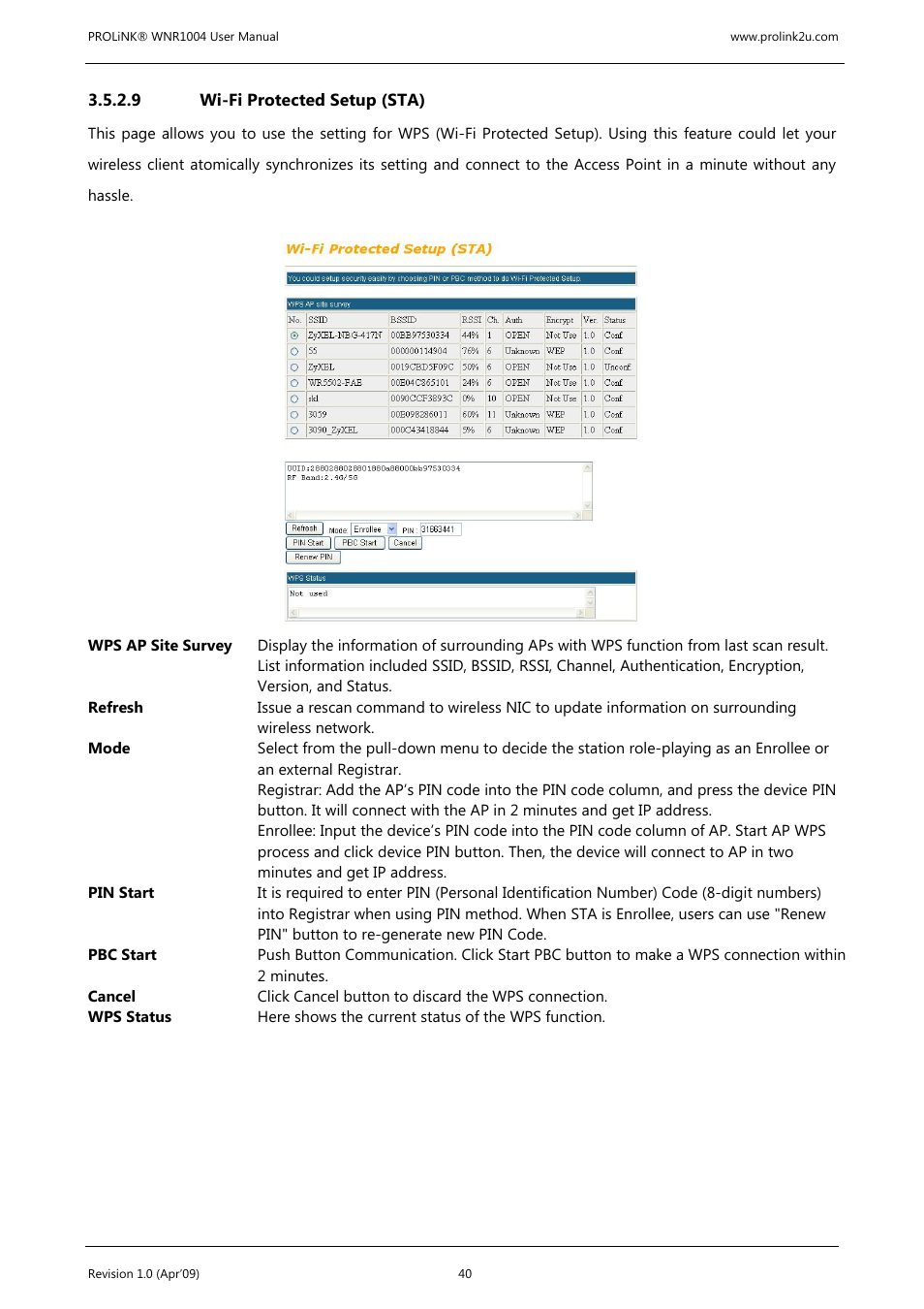 PROLiNK WNR1004 Wireless-N User manual User Manual | Page 43 / 66