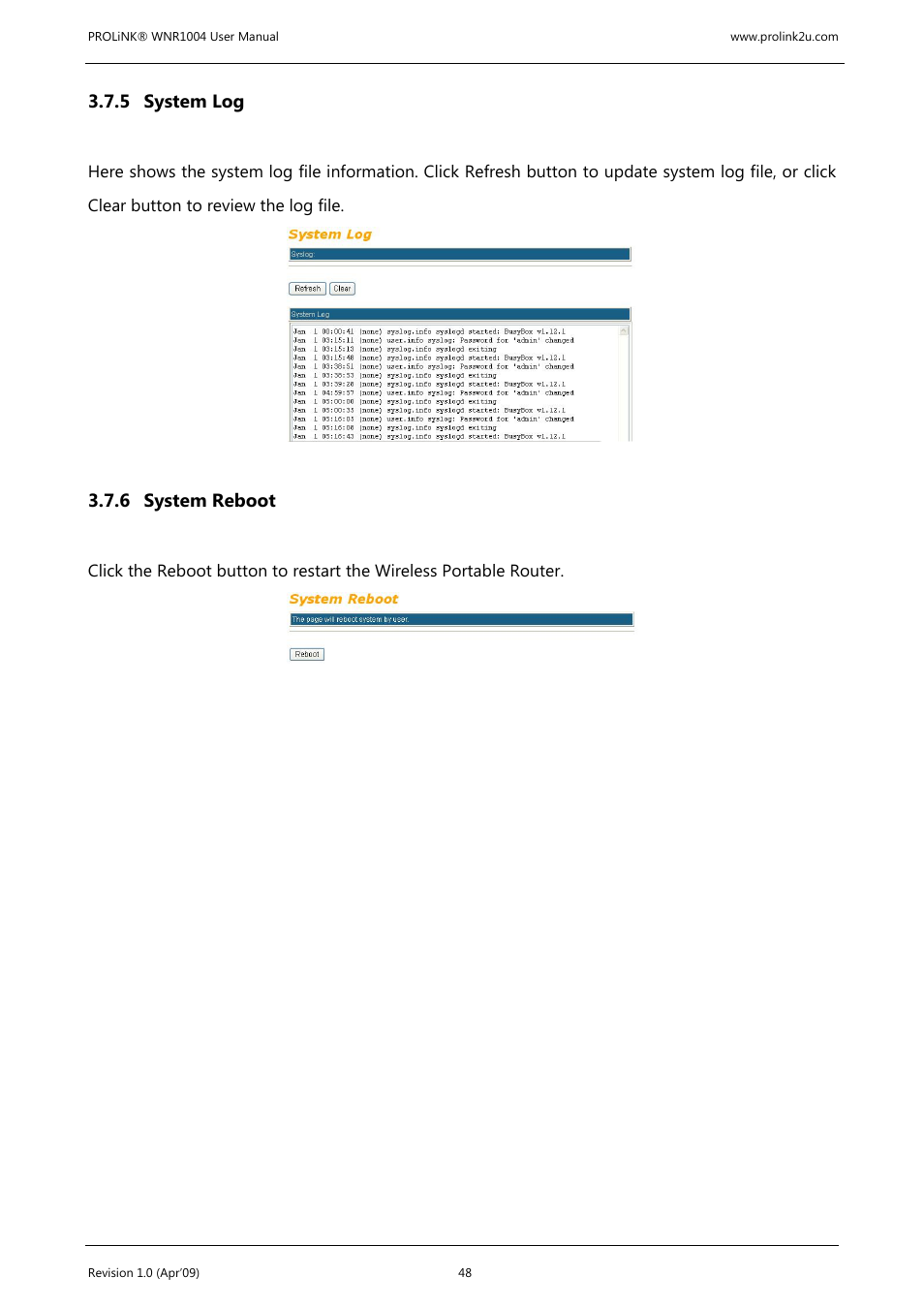 PROLiNK WNR1004 Wireless-N User manual User Manual | Page 51 / 66