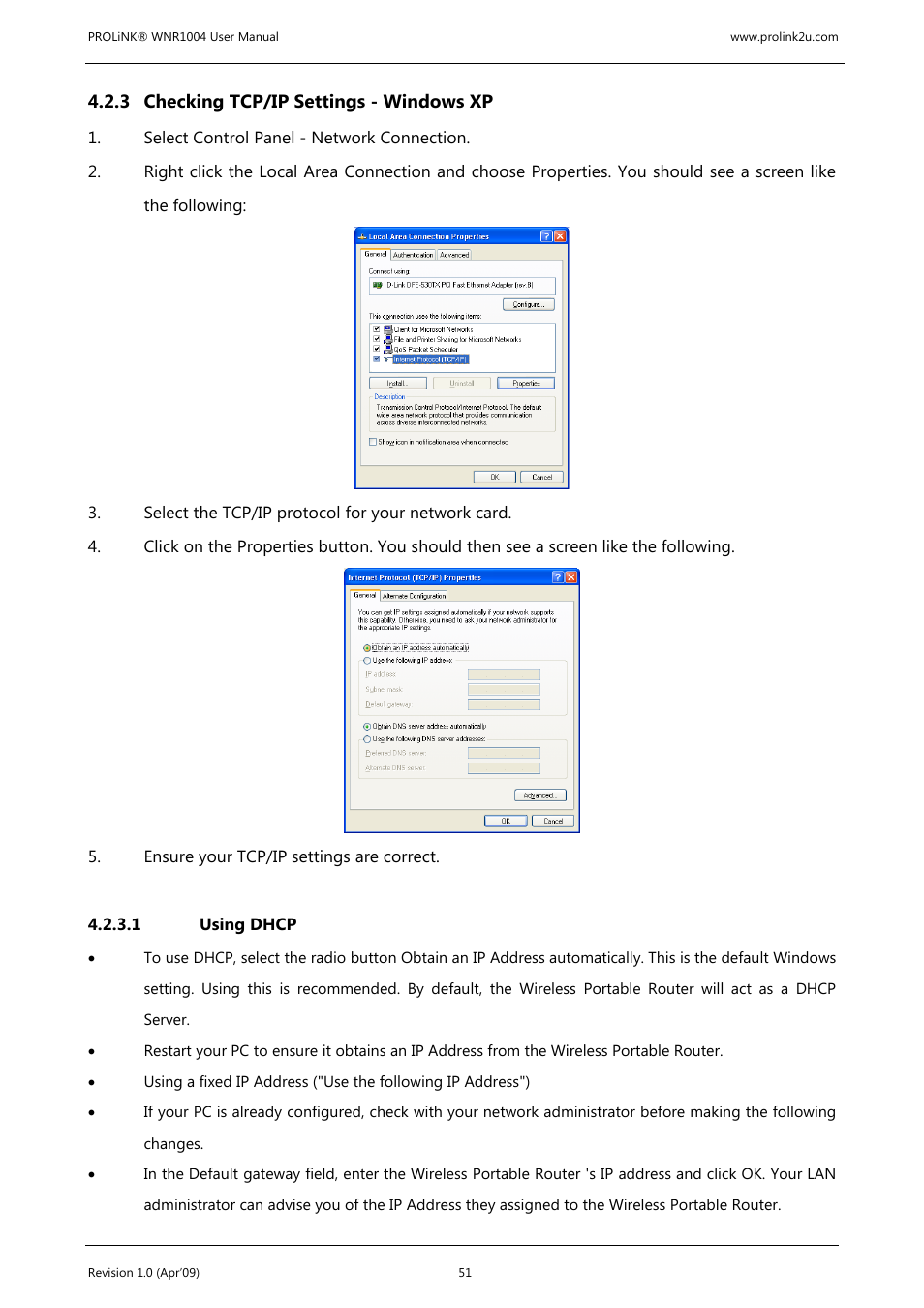 PROLiNK WNR1004 Wireless-N User manual User Manual | Page 54 / 66