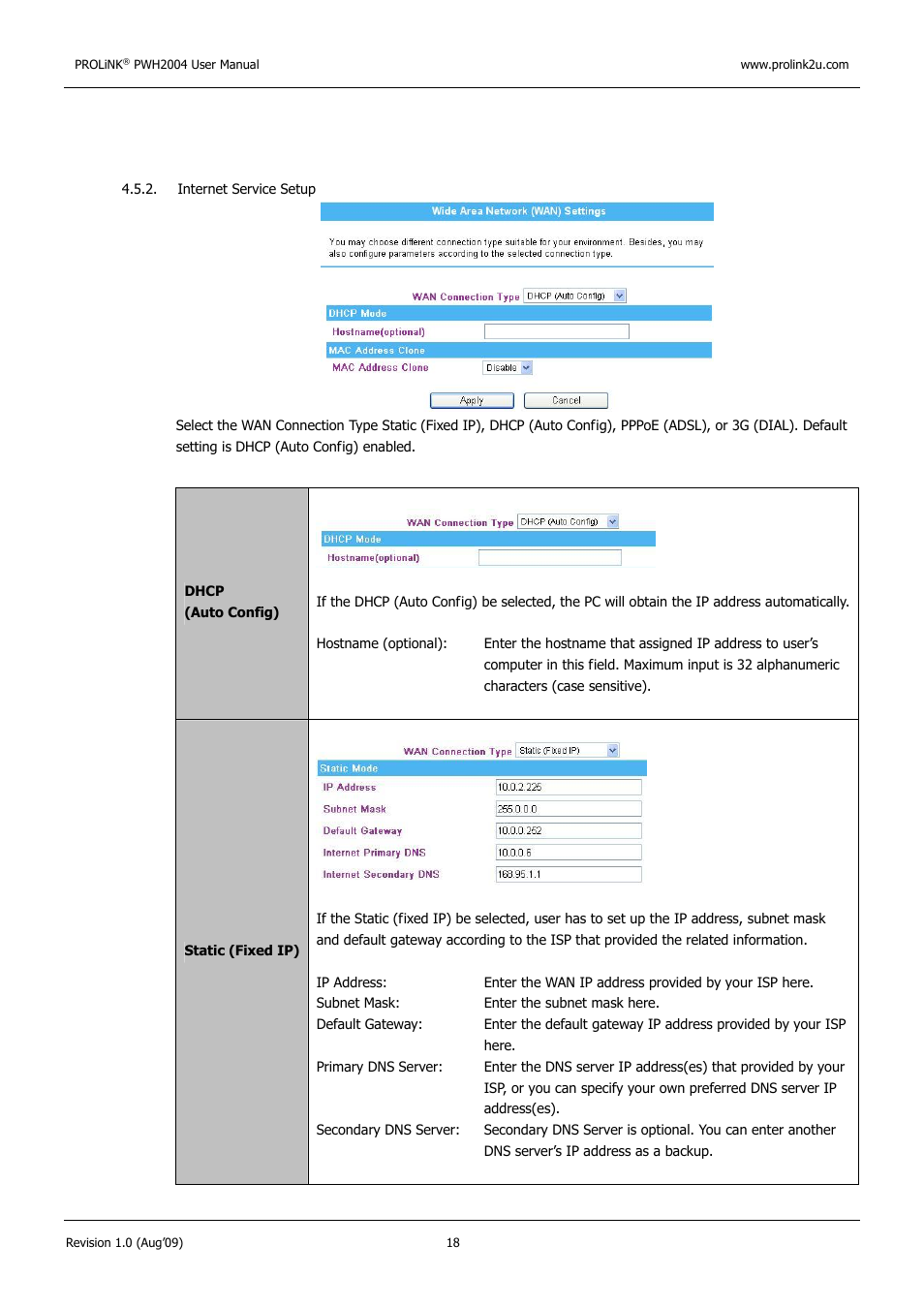 PROLiNK PWH2004 User Manual User Manual | Page 20 / 57