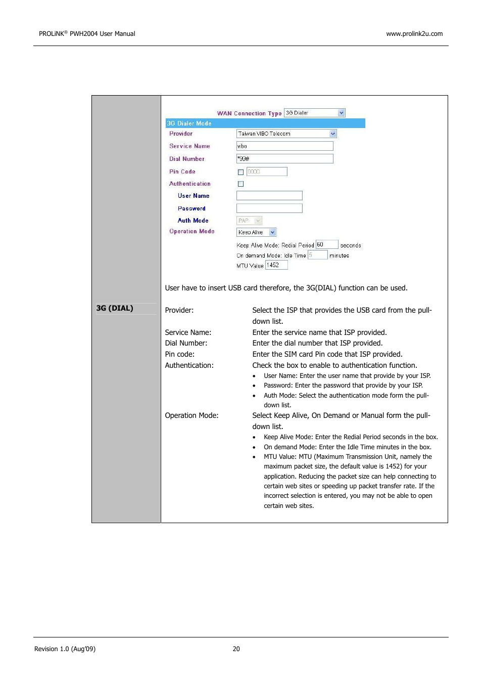 PROLiNK PWH2004 User Manual User Manual | Page 22 / 57