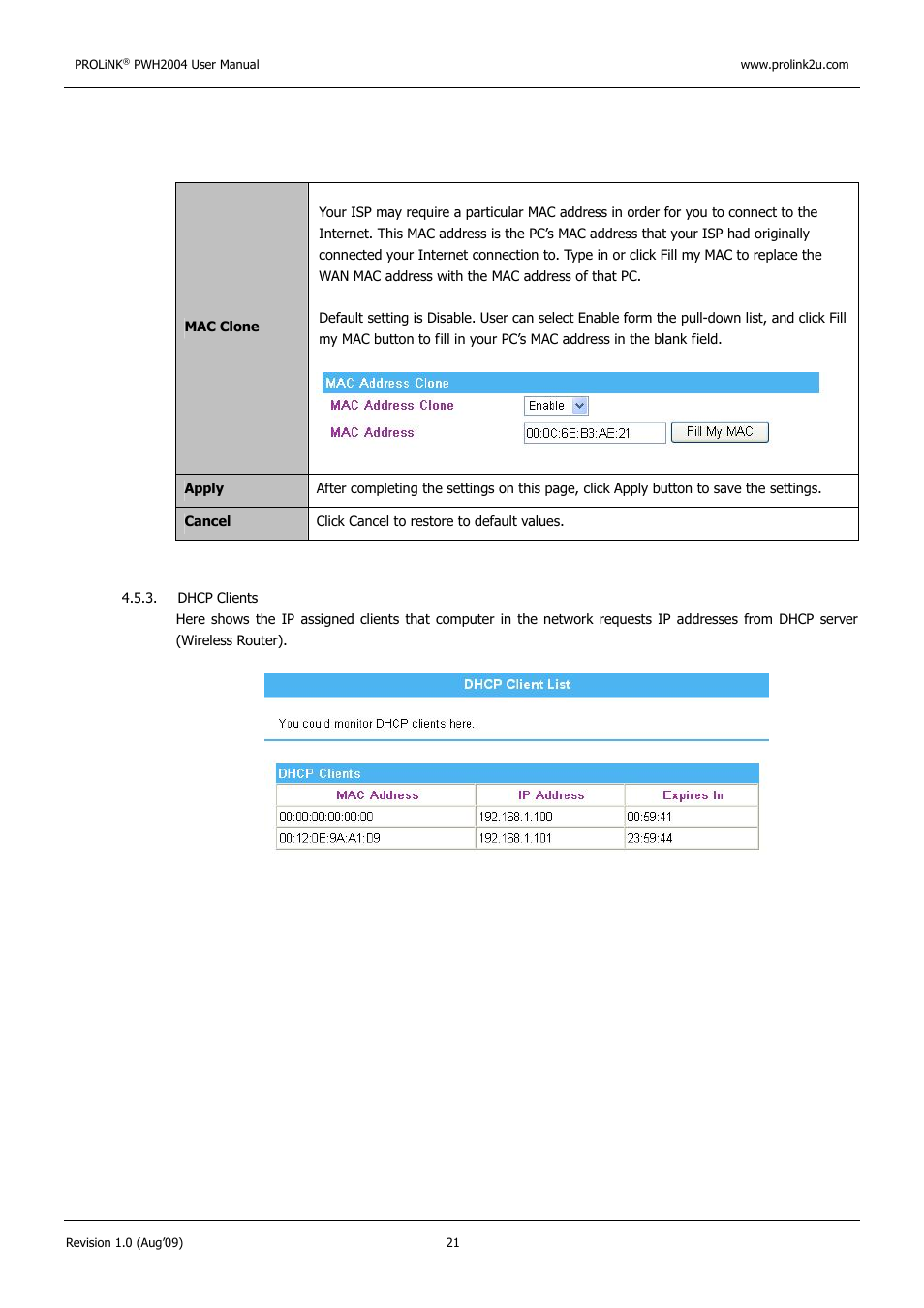 PROLiNK PWH2004 User Manual User Manual | Page 23 / 57