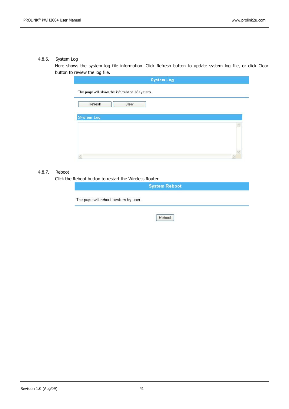 PROLiNK PWH2004 User Manual User Manual | Page 43 / 57
