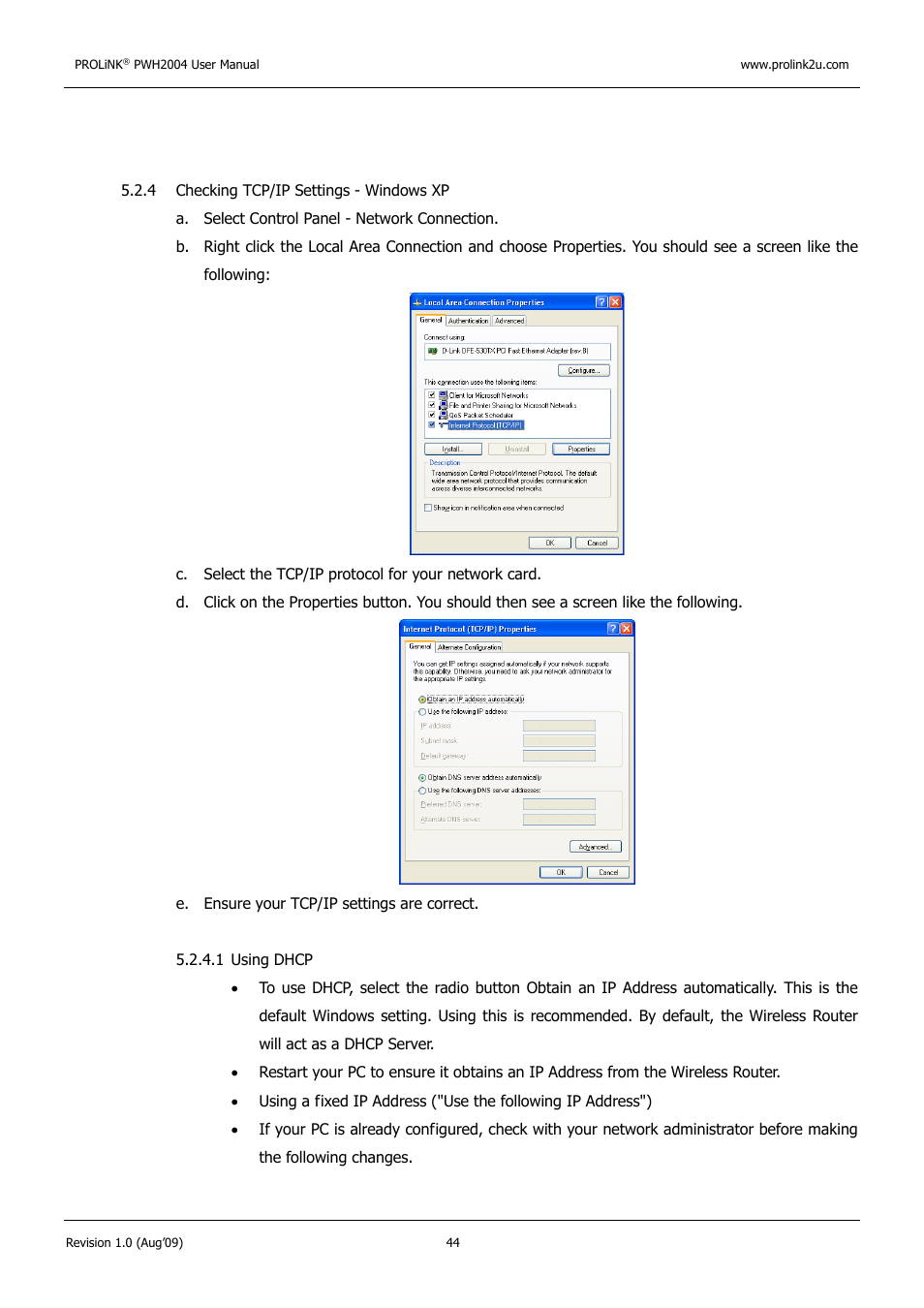 PROLiNK PWH2004 User Manual User Manual | Page 46 / 57