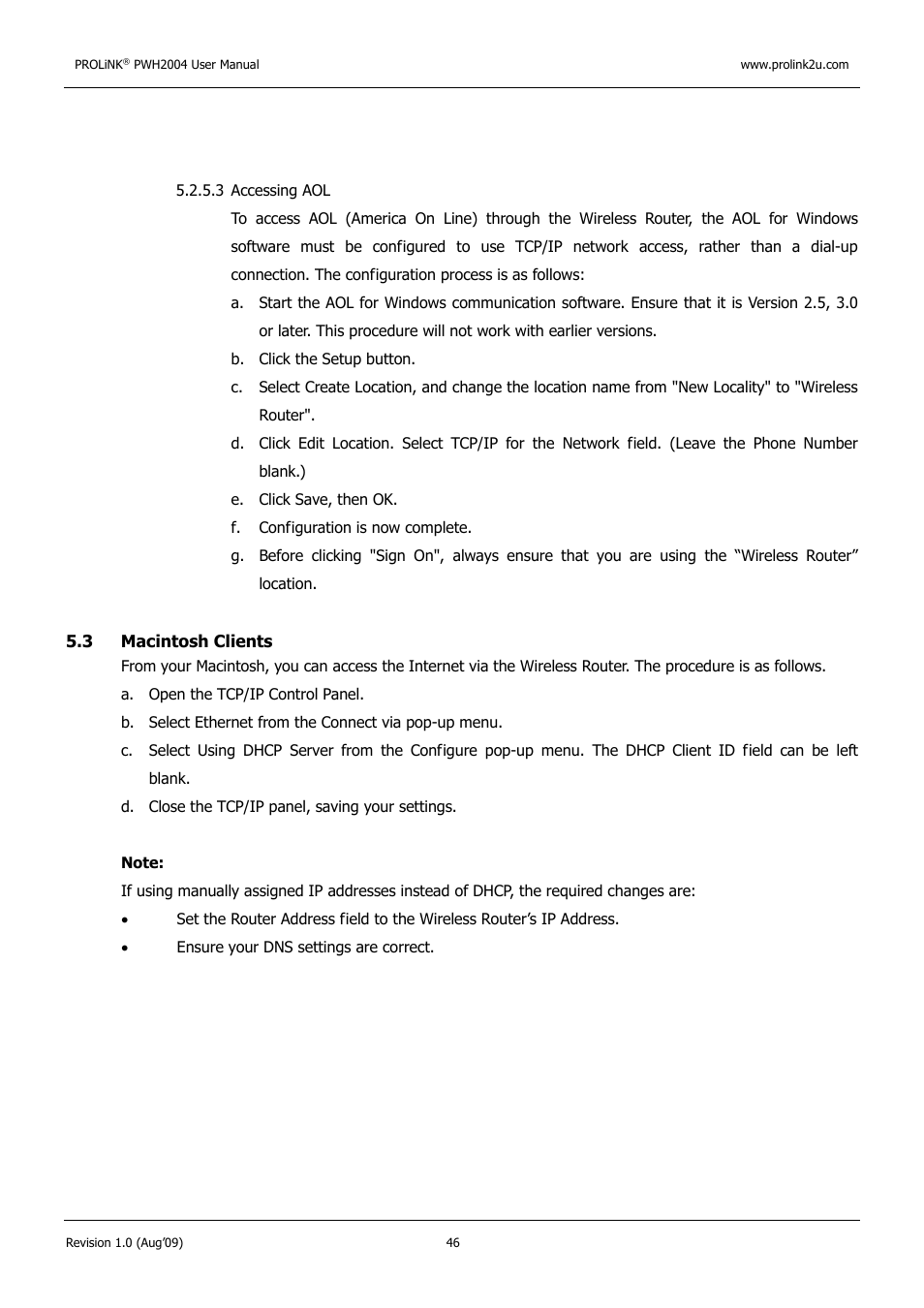 PROLiNK PWH2004 User Manual User Manual | Page 48 / 57