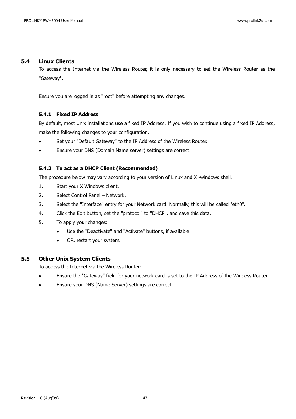PROLiNK PWH2004 User Manual User Manual | Page 49 / 57