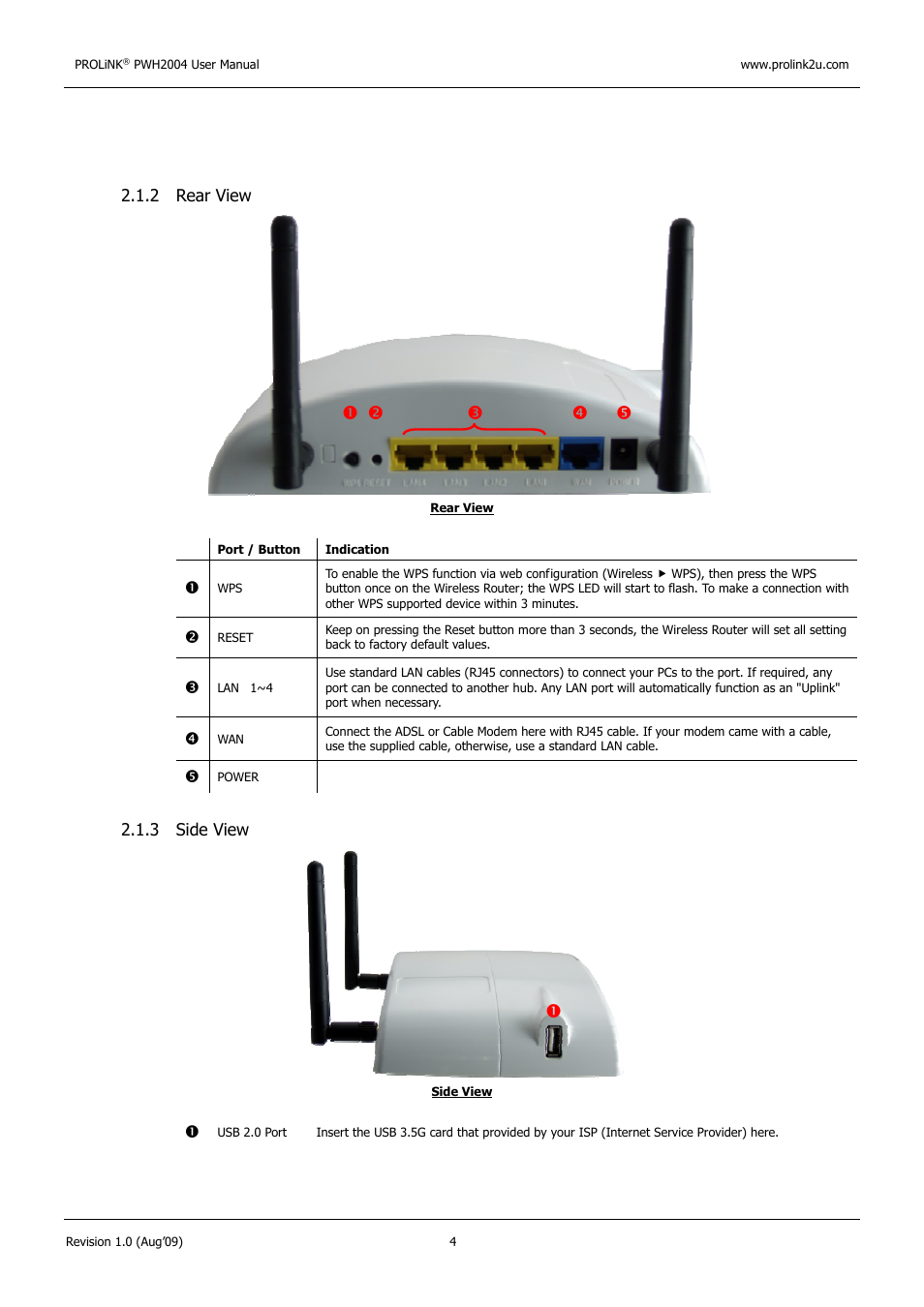 PROLiNK PWH2004 User Manual User Manual | Page 6 / 57
