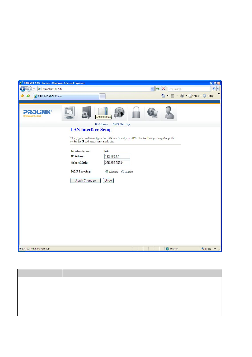 7 lan interface | PROLiNK H52201 User Manual User Manual | Page 20 / 59