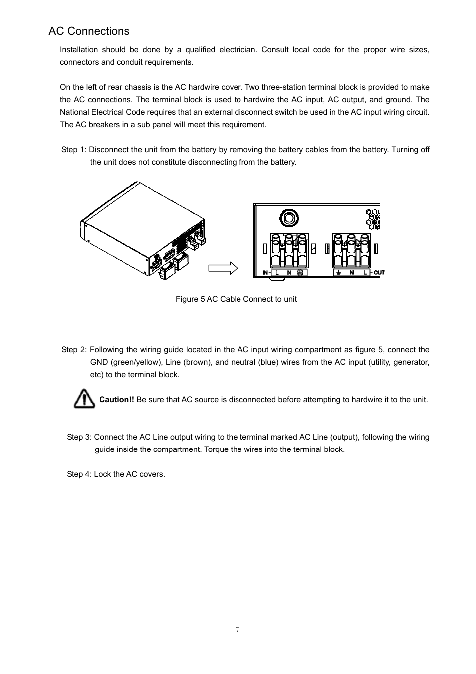 Ac connections | PROLiNK IPS3000 User Manual | Page 9 / 20