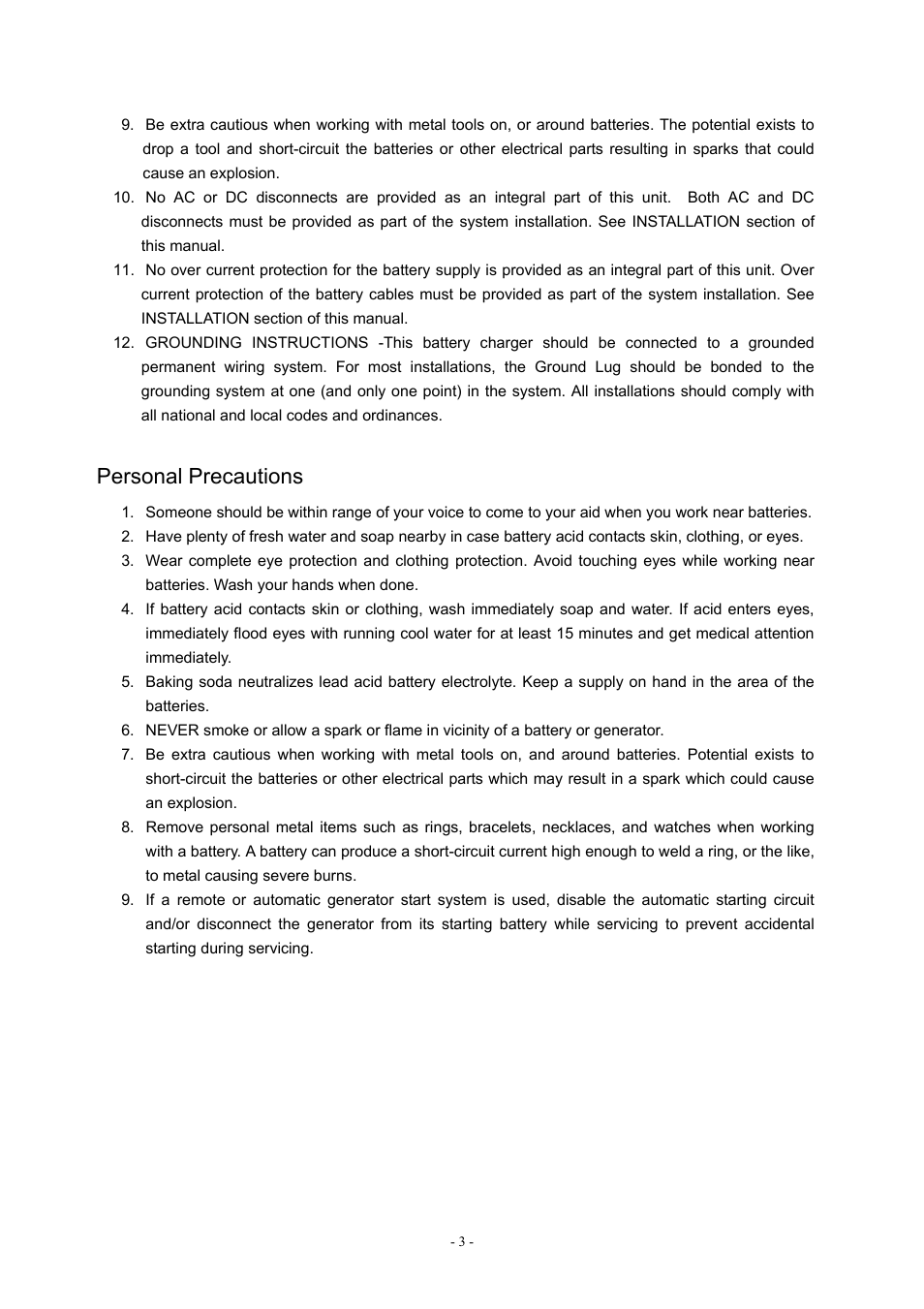 Personal precautions | PROLiNK IPS5000 User Manual | Page 5 / 20