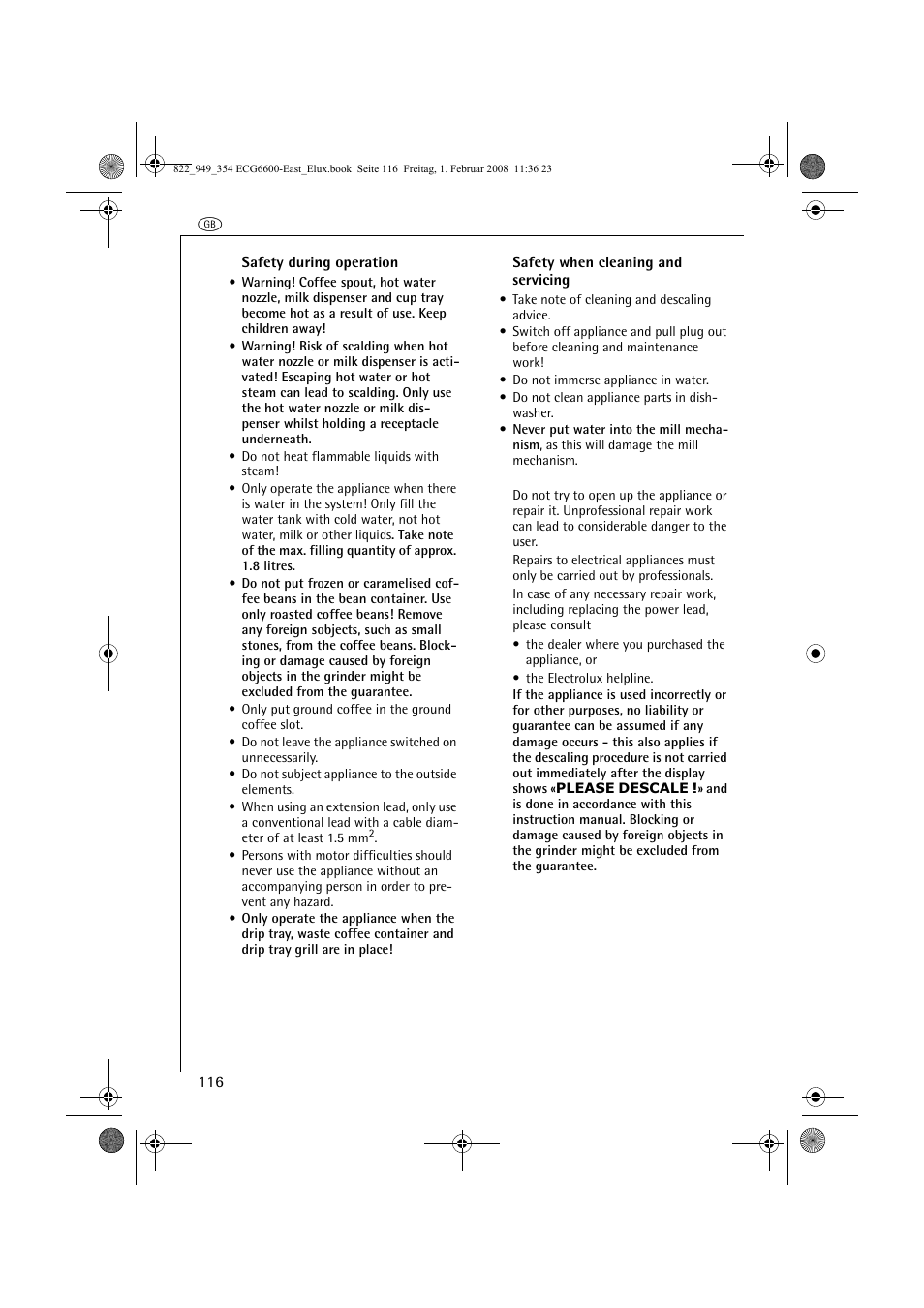 Electrolux ECG6600 User Manual | Page 116 / 616