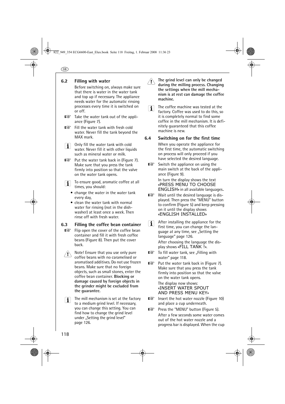 Electrolux ECG6600 User Manual | Page 118 / 616