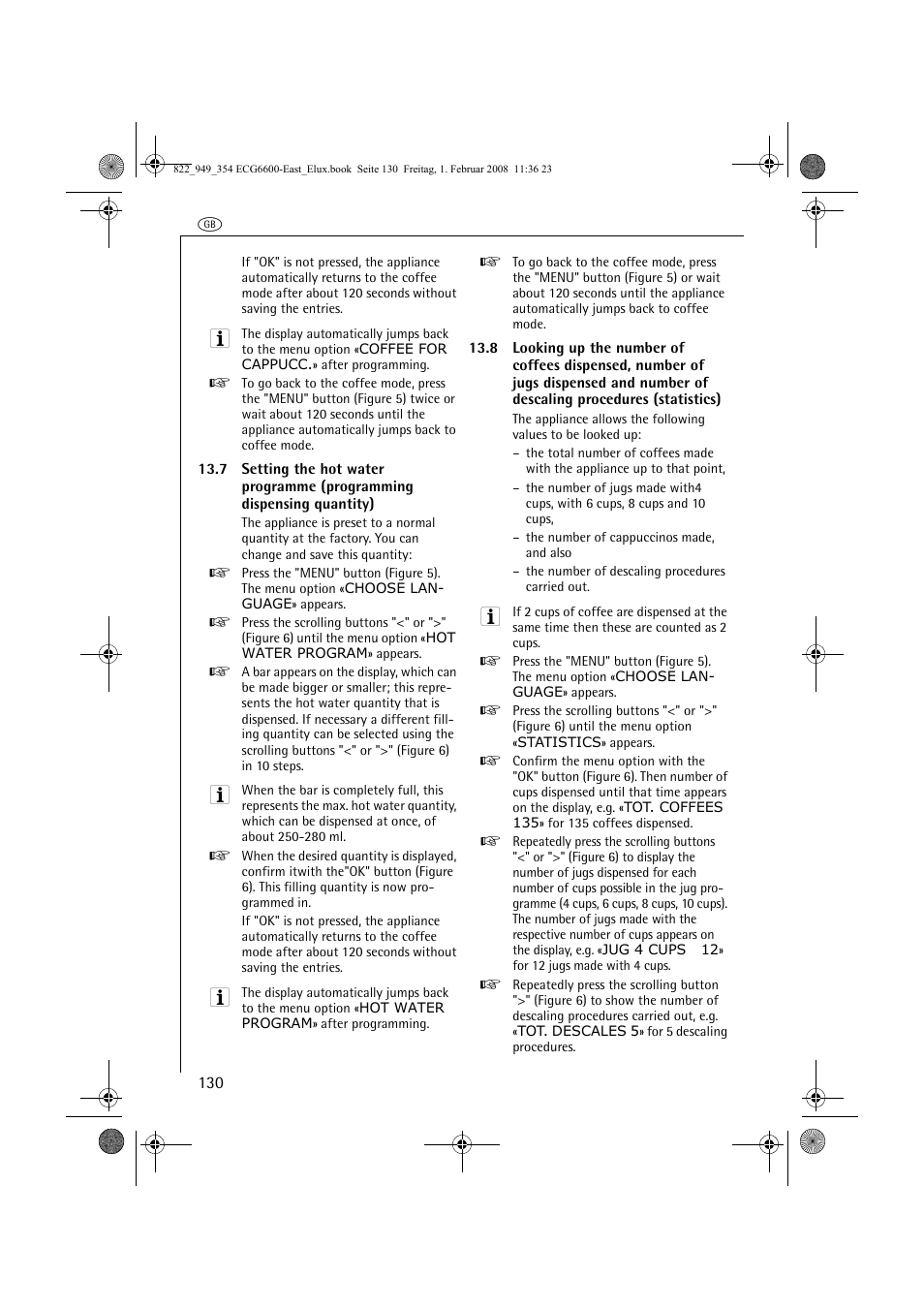 Electrolux ECG6600 User Manual | Page 130 / 616