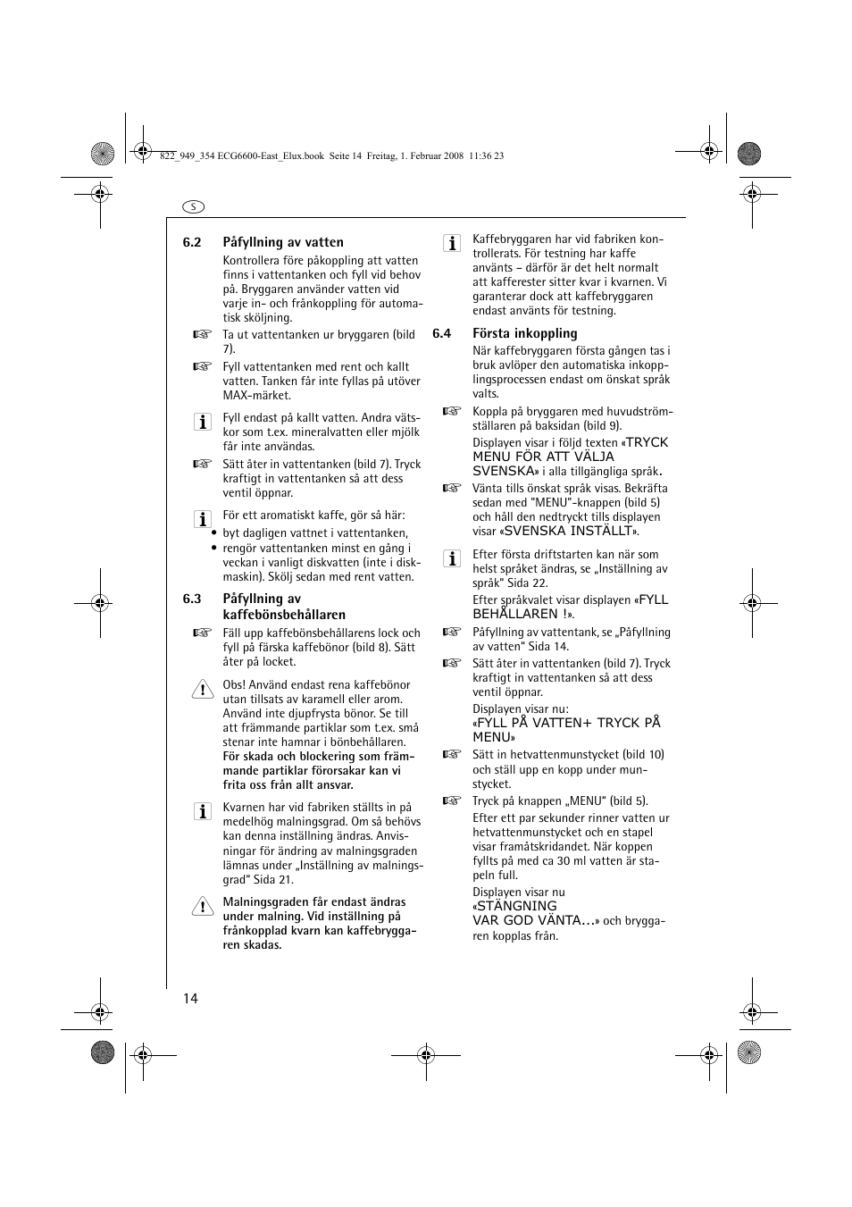 Electrolux ECG6600 User Manual | Page 14 / 616