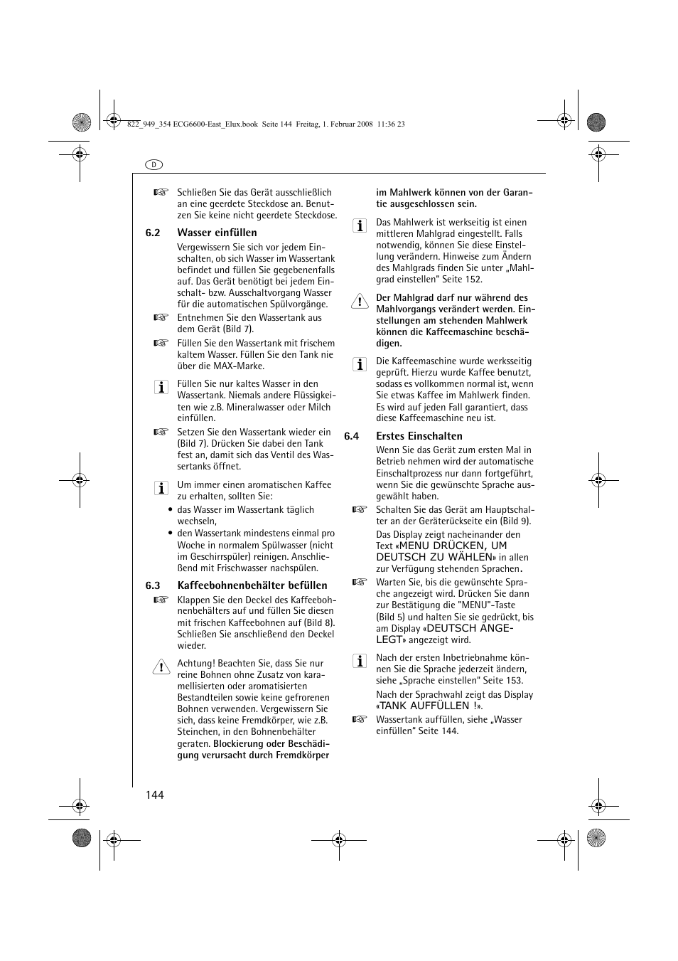 Electrolux ECG6600 User Manual | Page 144 / 616