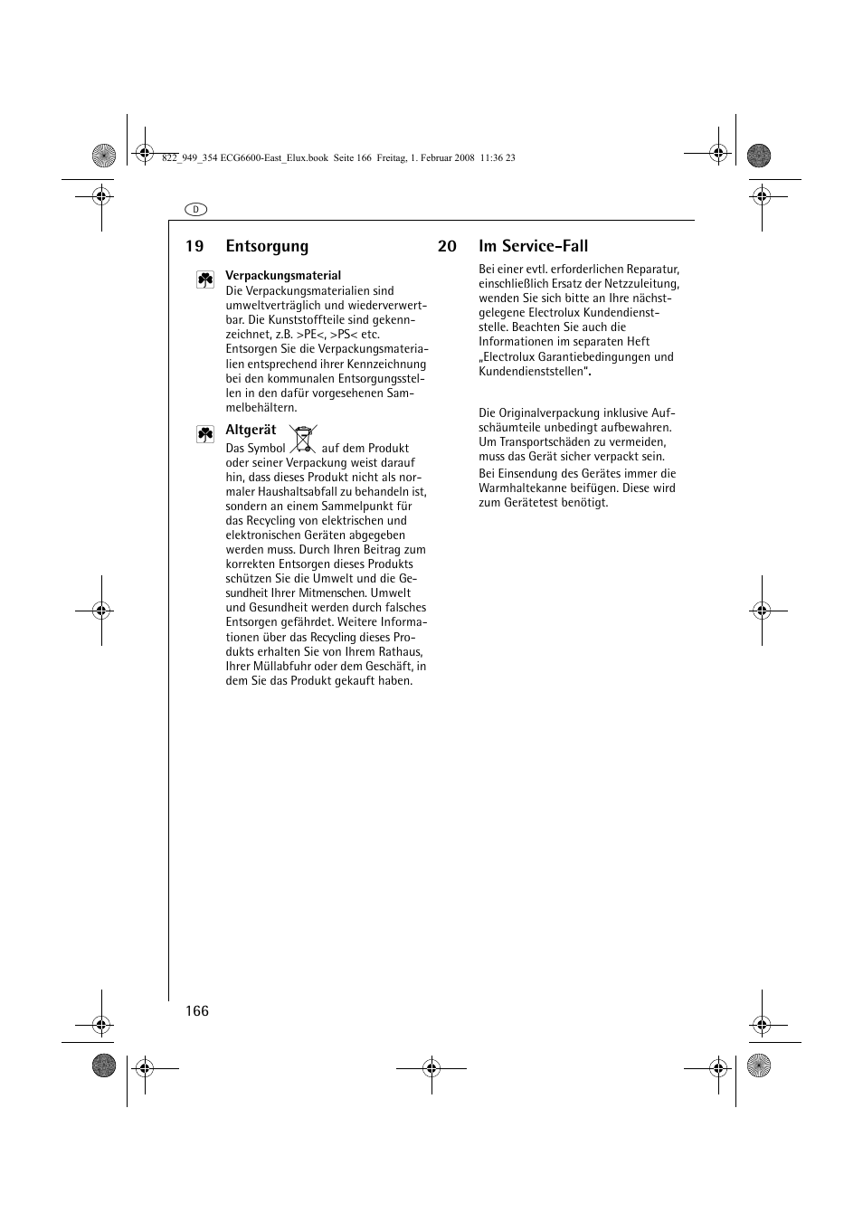 Electrolux ECG6600 User Manual | Page 166 / 616