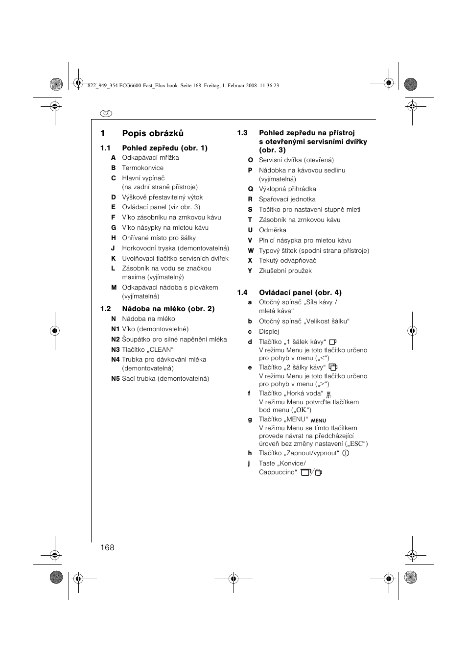 1popis obrázkù | Electrolux ECG6600 User Manual | Page 168 / 616