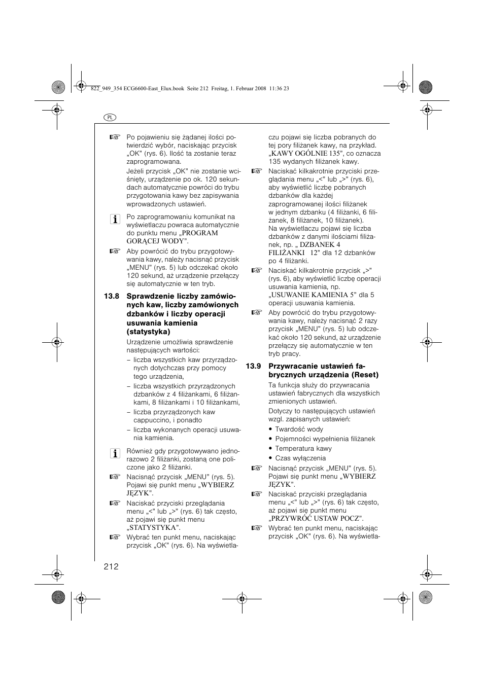 Electrolux ECG6600 User Manual | Page 212 / 616