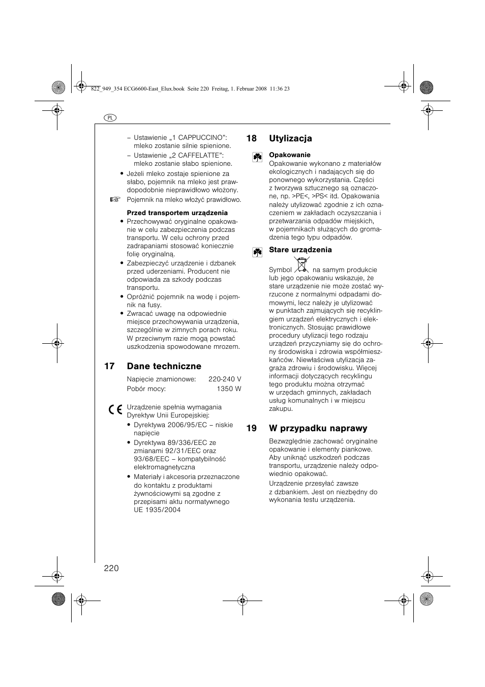 Electrolux ECG6600 User Manual | Page 220 / 616