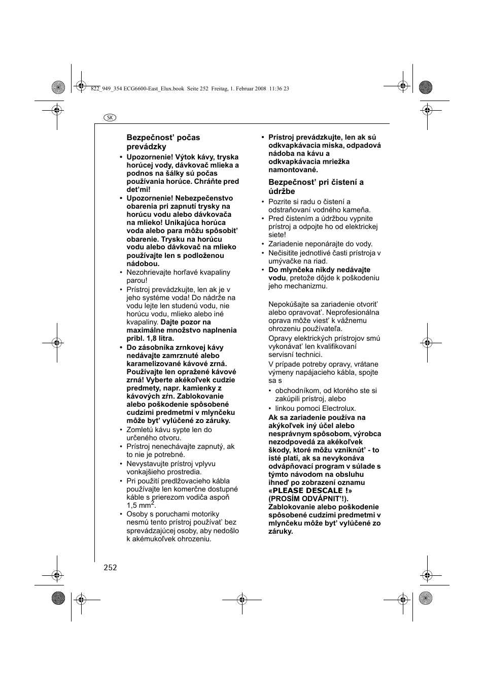 Electrolux ECG6600 User Manual | Page 252 / 616