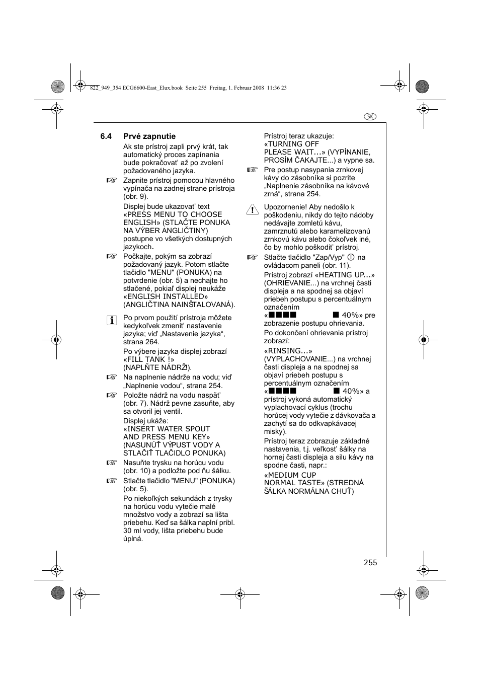 Electrolux ECG6600 User Manual | Page 255 / 616