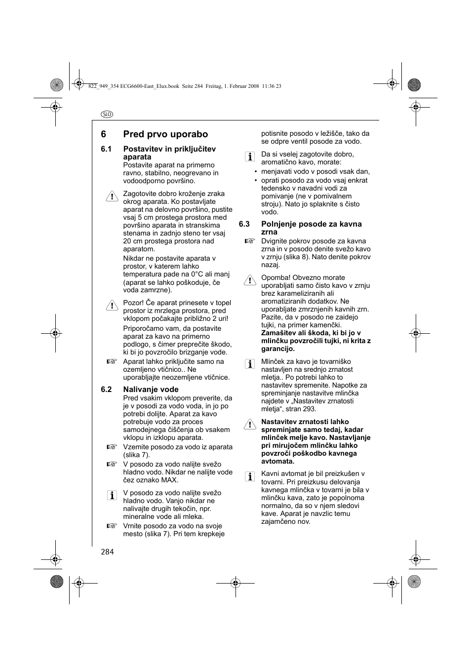 6pred prvo uporabo | Electrolux ECG6600 User Manual | Page 284 / 616