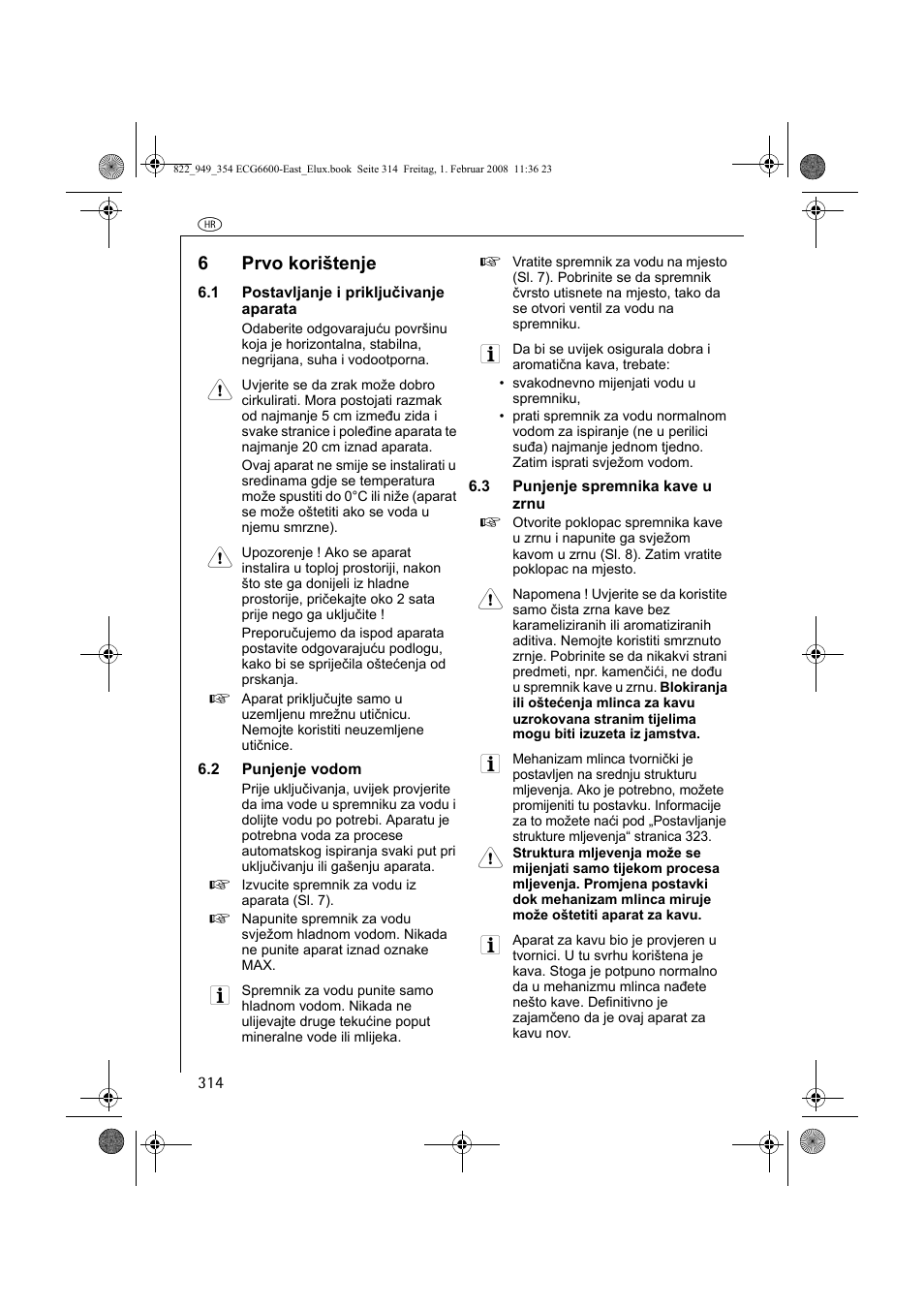 6prvo korištenje | Electrolux ECG6600 User Manual | Page 314 / 616