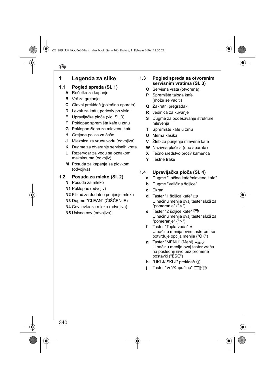 1legenda za slike | Electrolux ECG6600 User Manual | Page 340 / 616