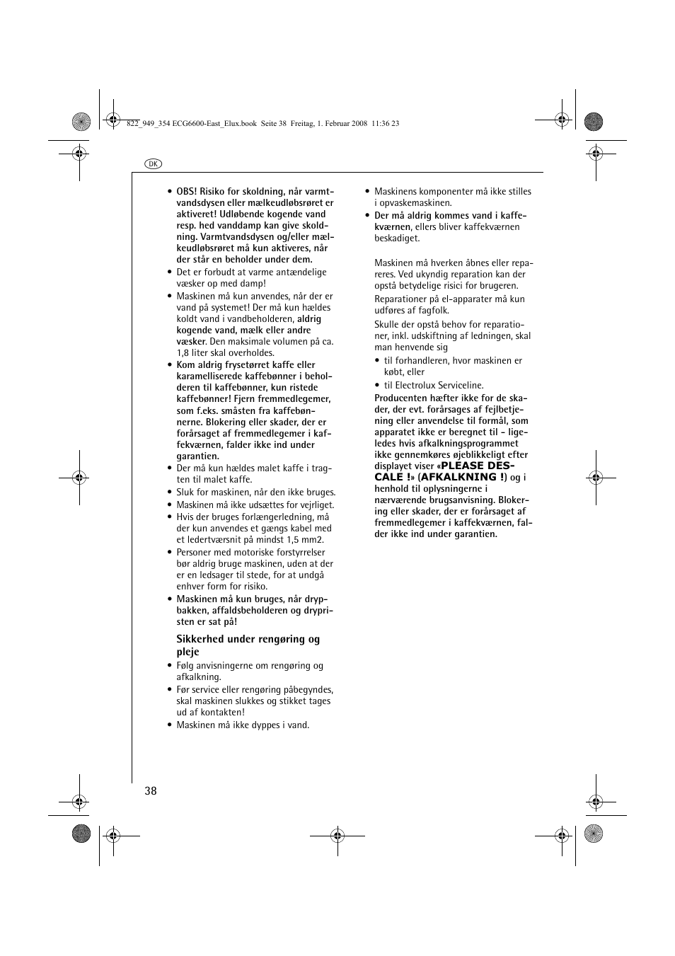 Electrolux ECG6600 User Manual | Page 38 / 616