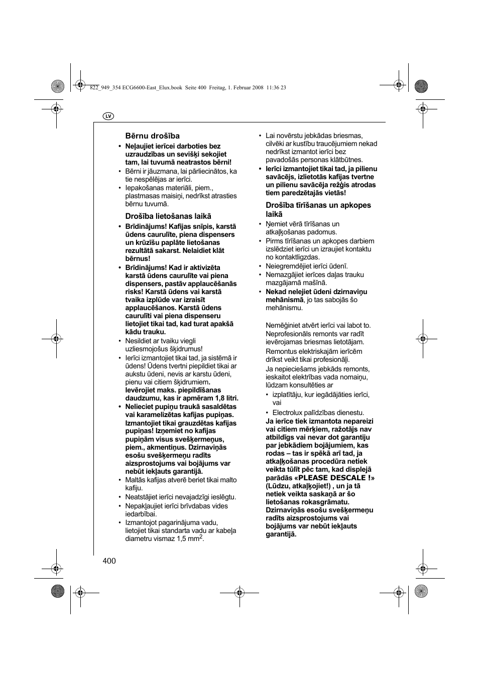 Electrolux ECG6600 User Manual | Page 400 / 616