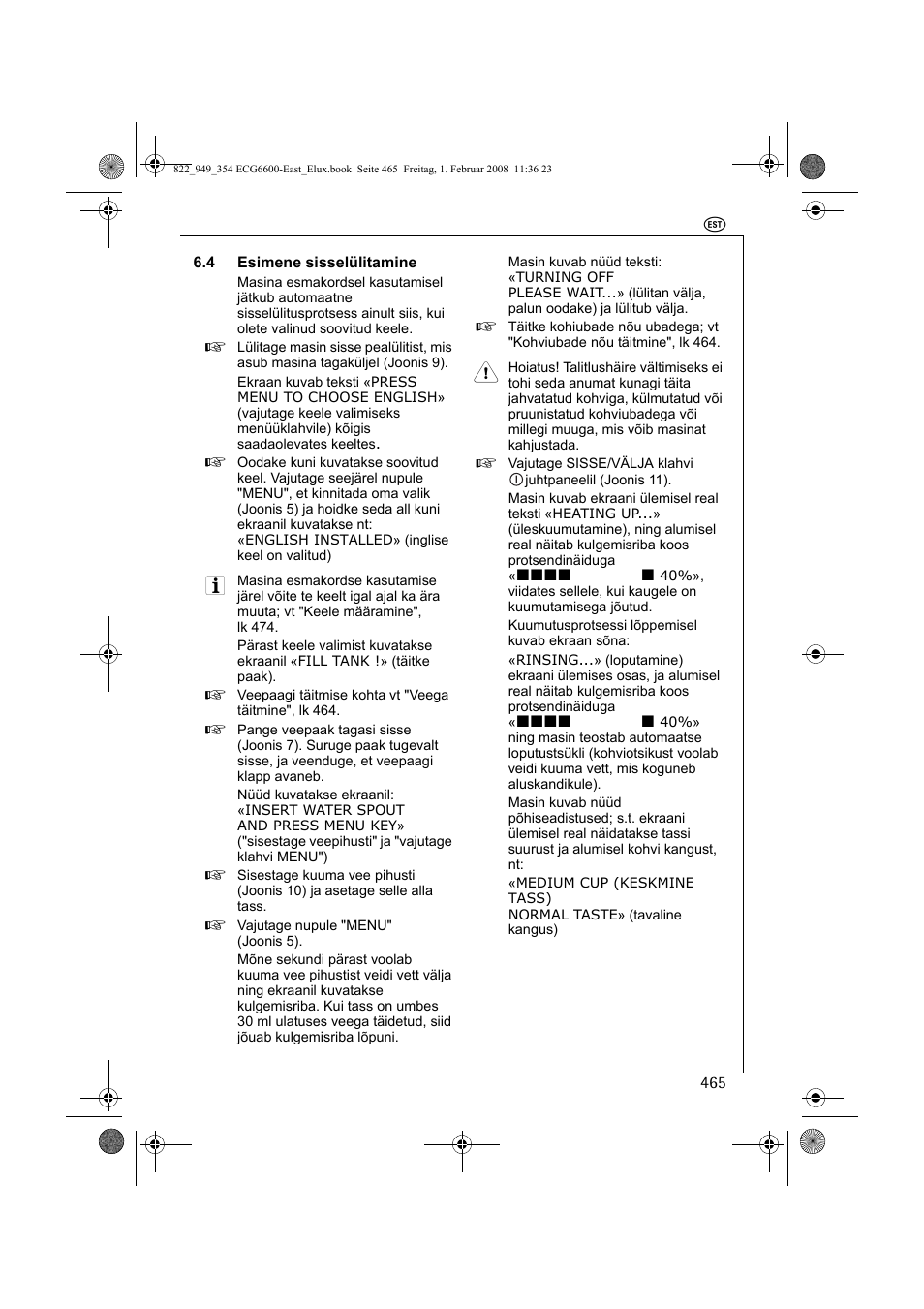 Electrolux ECG6600 User Manual | Page 465 / 616