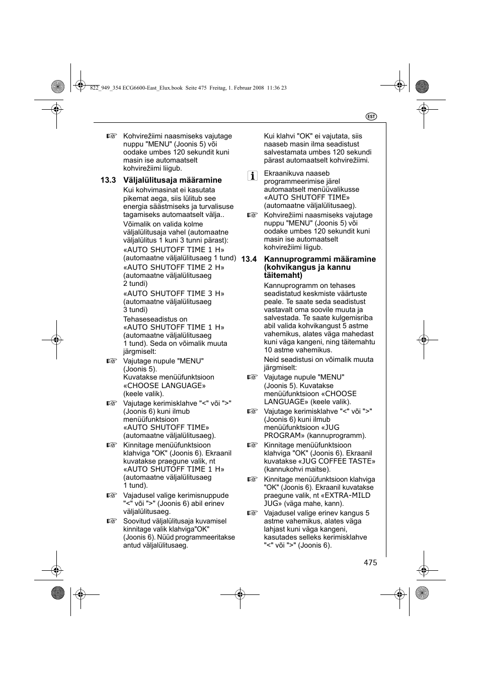 Electrolux ECG6600 User Manual | Page 475 / 616