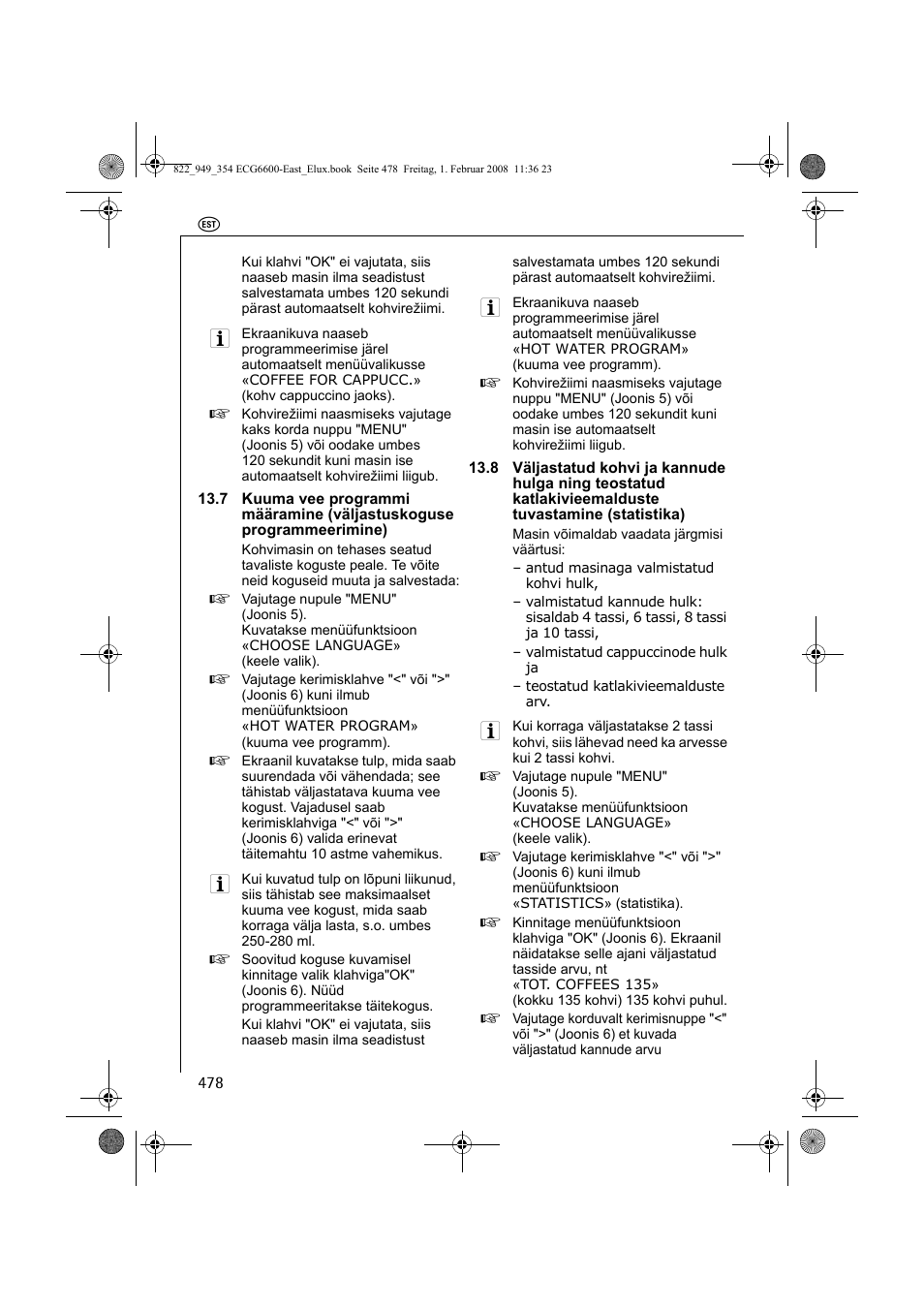 Electrolux ECG6600 User Manual | Page 478 / 616